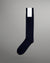 Tabio Pin Dot Mid Calf Socks - Black Purple
