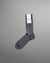 Tabio Chalk Stripe Pattern Socks - Aluminium Grey