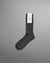 Tabio 2x2 Cotton Ribbed Socks - Grey