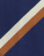 Vanda Fine Clothing - Navy-Pumpkin Mogador Stripes Tie