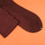 Tabio Cotton Silk Banner Over the Calf Socks - Dark Red