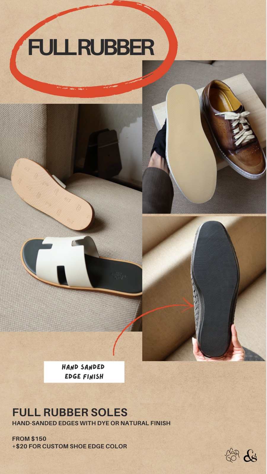 Full rubber sole