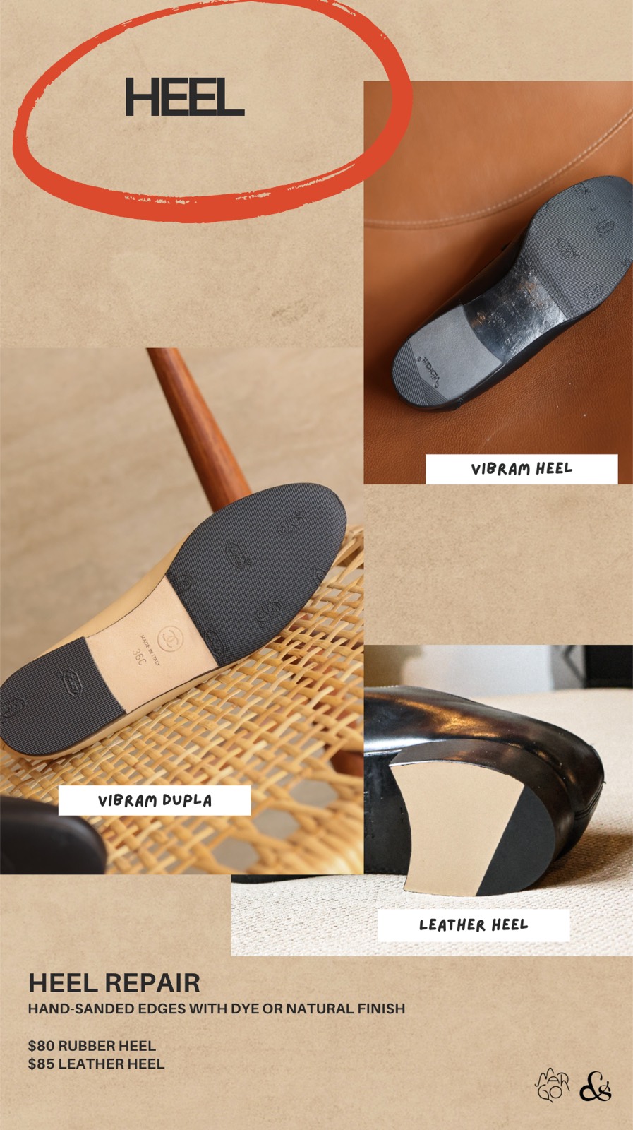 Heel repair