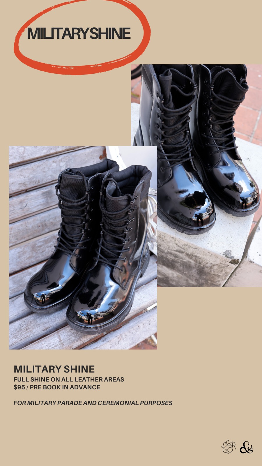Military shine