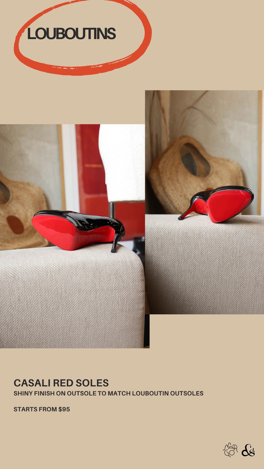 Louboutin red soles