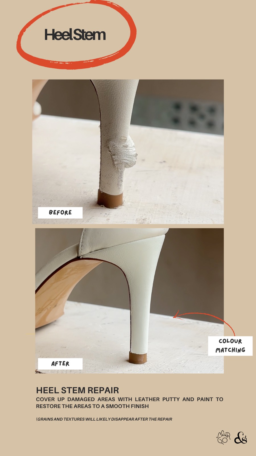 Heel stem repair