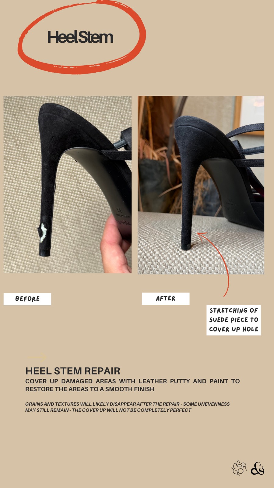 Heel stem repair